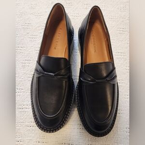 Clergerie Women's Black Leather Booster Loafers Size 36.5